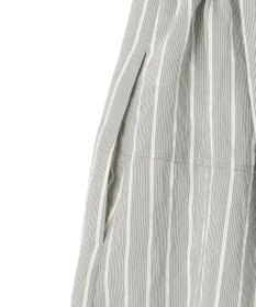 BEIGE， 【洗える】FREESIA / イージーウエストストライプフレアスカート