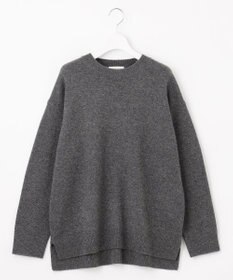 自由区 S ウールカシミヤブレンドスパンコールクルーネック ニット