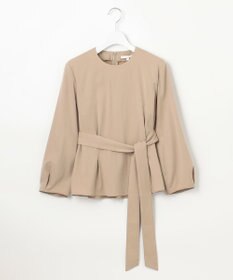 自由区 S 【セットアップ対応・洗える】ドレープツイルプルオーバー ブラウス