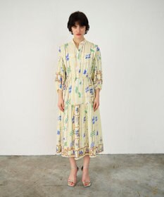 GRACE CONTINENTAL セーラープリントワンピース