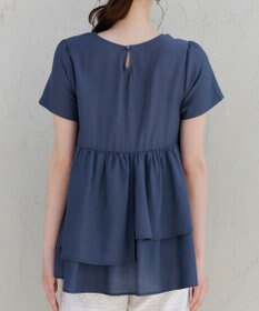 Tiaclasse 麻調２段フレアチュニック