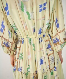 GRACE CONTINENTAL セーラープリントワンピース