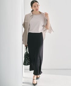 23区 L 【新色追加/洗える】レーヨンポリエステルストレッチ プルオーバー ニット