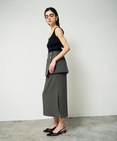 GRACE CONTINENTAL レイヤードペンシルスカート