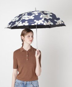 MOONBAT 【 遮光率100％/遮熱/UV】PAUL&JOE ACCESSOIRES(ポール&ジョー) 晴雨兼用日傘 クリザンテーム 総柄 花柄 長傘