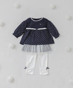 組曲 KIDS 【80-90㎝】Baby Dot セットアップ
