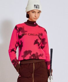 PW CIRCULUS 【WOMEN】Spark dot camouflage 軽量ニット ゴルフウェア レディース