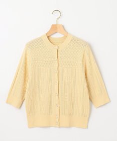 組曲 【前後着用可】MINAレーシーニット カーディガン