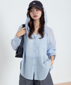 WEGO 【2026年春夏新作】シアーフードシャツ