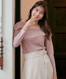 ANY SIS 【洗える】フレアカラープルオーバー