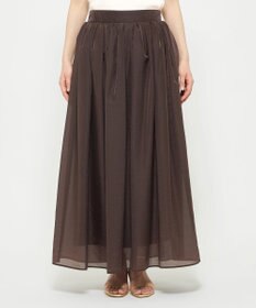 uncrave シアー オーガンジー フレア スカート