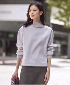 J.PRESS LADIES S ニードルパンチ ハイネック カットソー