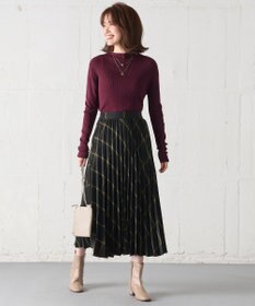 ANY 【10色展開/ウエストゴム】ウーリッシュフラノ プリーツスカート