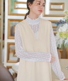 Tiaclasse 【洗える】スポンジニットジャンスカ