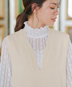 Tiaclasse 【洗える】スポンジニットジャンスカ