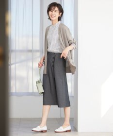 J.PRESS LADIES 【洗える】 シルキーレーヨンストレッチ Ｖネック カーディガン