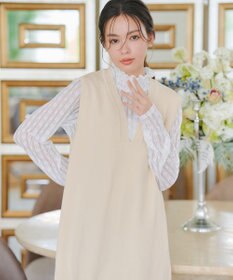 Tiaclasse 【洗える】スポンジニットジャンスカ