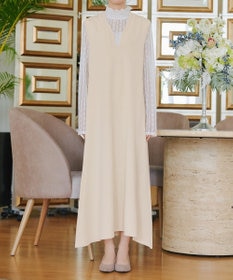 Tiaclasse 【洗える】スポンジニットジャンスカ