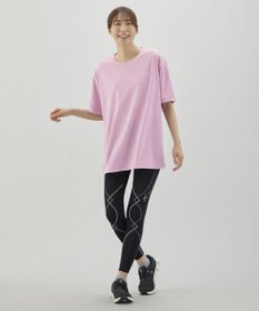 CW-X 【UNISEX】 CW-X トップス Ｔシャツ 半袖 3分袖 Ｕネック 吸汗速乾(本体) ユニセックス DLR115 /ワコール
