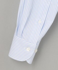 GOTAIRIKU 【形態安定】プレミアムプリーツシャツ＿ワイドカラーストライプ