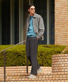 J.PRESS MEN 【KANEMASA】 グレンチェック サッカージャージー コーチジャケット