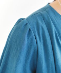 Tiaclasse 【洗える】 配色Aラインサックワンピース