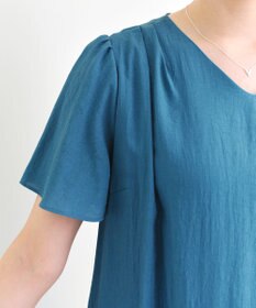 Tiaclasse 【洗える】 配色Aラインサックワンピース