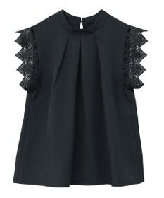 Green Parks ・ＥＬＥＮＣＡＲＥ　ＤＵＥ　リネンライクフリルブラウス