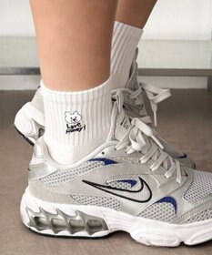 WEGO 手描き風刺繍アンクルパイルソックス