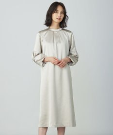 J.PRESS LADIES ノーブルサテン ワンピース
