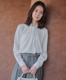 BEIGE， 【人気シリーズ】ANITA / ロングスリーブタックブラウス