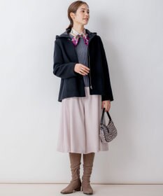 組曲 L 【WEB一部店舗限定】ウールジョーゼット キュロットパンツ