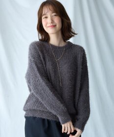 ANY 【洗濯機可】フェザーメッシュニット