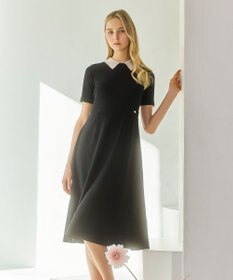 TOCCA 【WEB限定】HONEYCOMB MESH KNIT ニットドレス