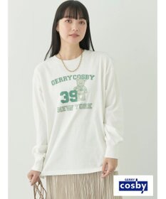 earth music&ecology Ｃｏｓｂｙ×ｅａｒｔｈ　ベアープリントロングＴシャツ