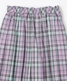 ANY KIDS ラメチェックプリーツスカパン