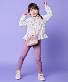 ANY KIDS 裾リボンストレート パンツ