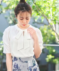 ANY SIS S 【低身長企画】2WAYボウタイ ブラウス