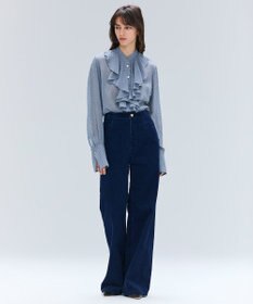 BEIGE， 【洗える・Precious 11月号掲載】BANGS / コットンコーデュロイバギーパンツ