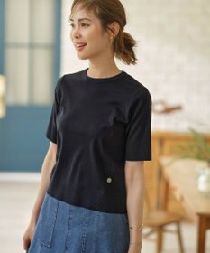 組曲 L 【WEB限定】セーターマシーン 半袖ニットTシャツ