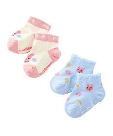 MIKI HOUSE HOT BISCUITS 【9-19cm / 靴下2足セット】ローカット ソックスパック2足セット