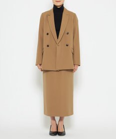 uncrave 【防しわ・UVカット・洗濯機洗い可】バルキーツイル スカート(サスペンダー付き)（uncrave STANDARD）