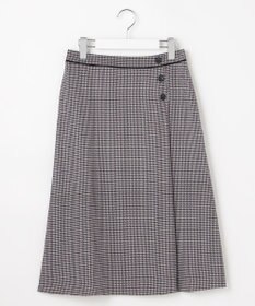 J.PRESS LADIES デシンハウンドトゥースプリント スカート
