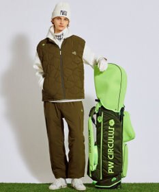 PW CIRCULUS 【撥水加工 / ストレッチ】【MEN】ワイド中綿カーゴパンツ ゴルフ