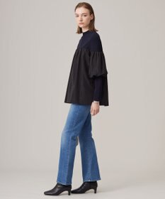 ICB L 【CLASSY.1月号掲載・洗える】VIS/PEスムース レイヤードデザインニット