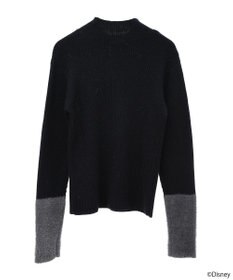 earth music&ecology Ｄｉｓｎｅｙ／フィガロ刺繍袖フェザーニット