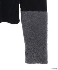 earth music&ecology Ｄｉｓｎｅｙ／フィガロ刺繍袖フェザーニット