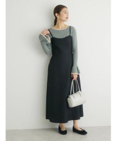 Green Parks ・ｎｏｖｅｍ９　フクレジャカードキャミワンピ