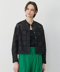 ICB L スクエアエンブロイダリー クロップドシャツ