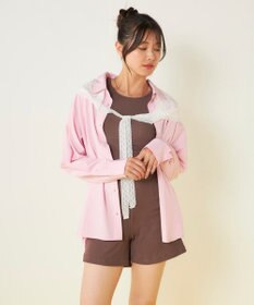 OP／FILA 【ocean pacific】デイリーオーバーサイズシャツ/UVカット